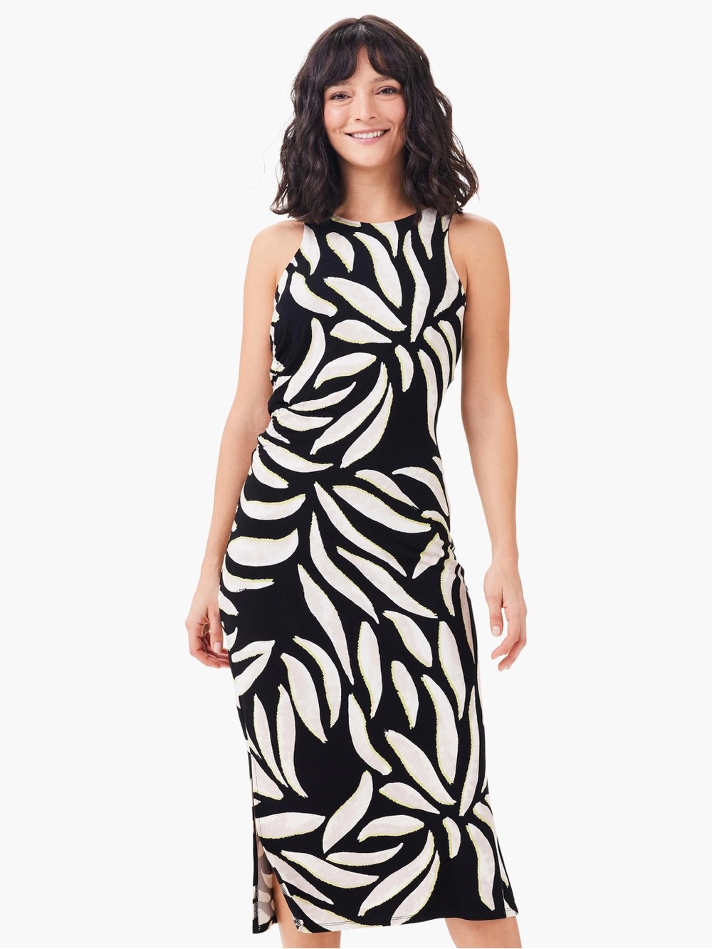NIC+ZOE Breezy Leaves Midi Dress size medium